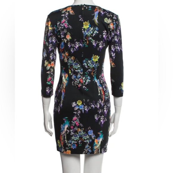 JUST CAVALLI Floral Print Mini Dress/Small/EUC - Picture 3 of 4